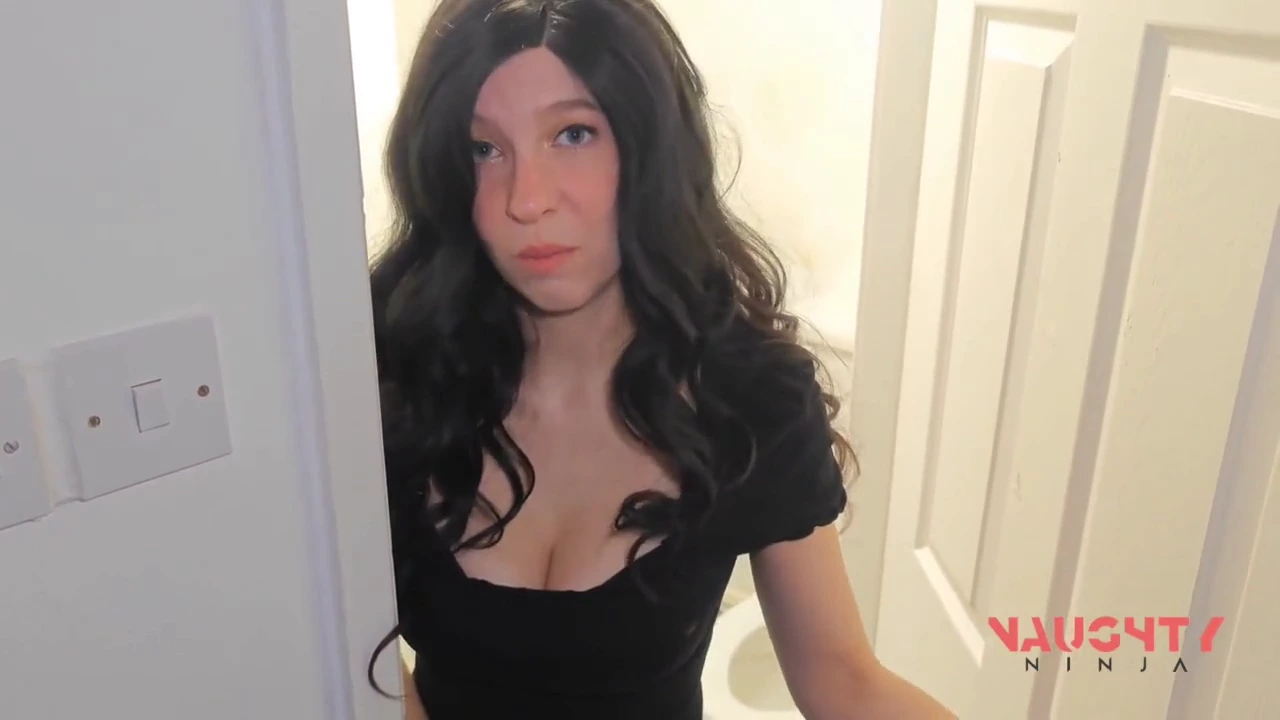A mature woman is discovered undressed in a restroom by a close acquaintance porn video